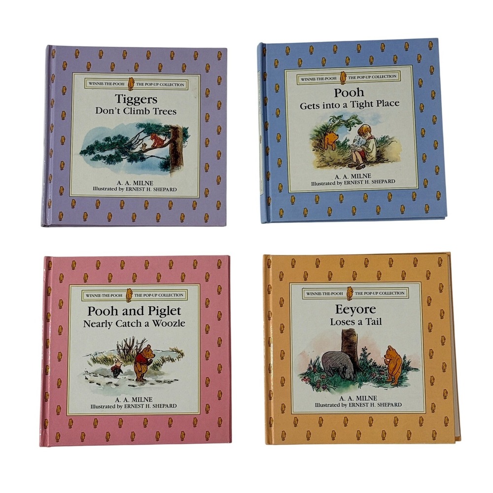 Winnie-the-Pooh Kids Pop-Up Book Set 4pc A.A. Milne E.H. Shepard